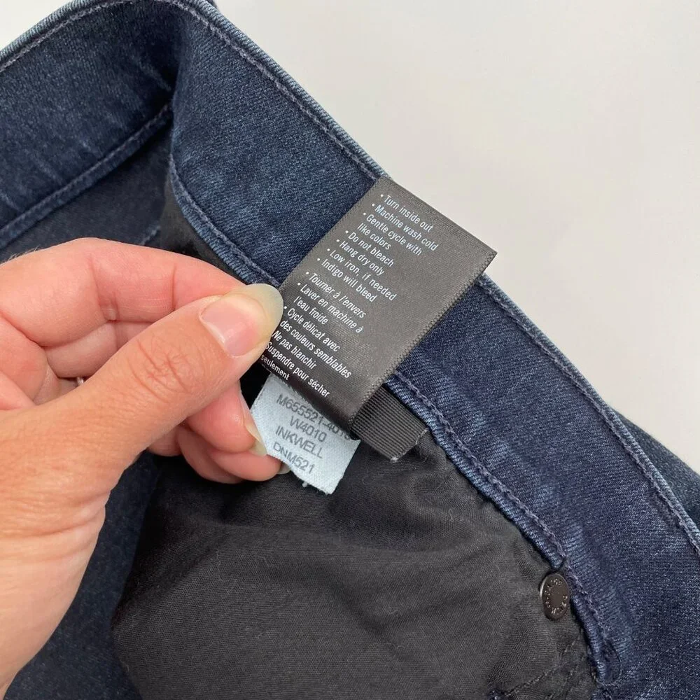 Paige Federal Inkwell Straight Leg Dark Wash Jeans Mens Size 40 Classic Casual